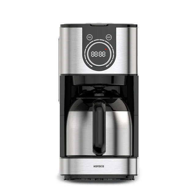 Karaca Series 2303 Steel - Filter Koffiemachine – 1.2L – 12 Kopjes – Thermoskan – Timer – 900W – RVS