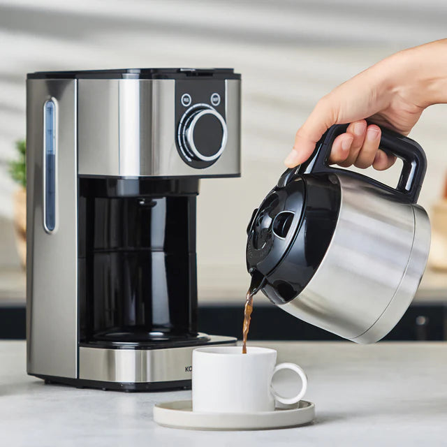 Karaca Series 2303 Steel - Filter Koffiemachine – 1.2L – 12 Kopjes – Thermoskan – Timer – 900W – RVS