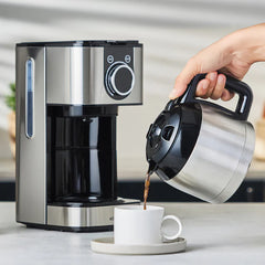 Karaca Series 2303 Steel - Filter Koffiemachine – 1.2L – 12 Kopjes – Thermoskan – Timer – 900W – RVS