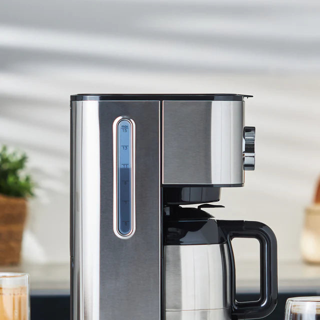 Karaca Series 2303 Steel - Filter Koffiemachine – 1.2L – 12 Kopjes – Thermoskan – Timer – 900W – RVS