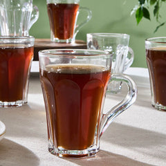 Karaca Leylak - Theeglazenset – 6 Delig – 175 ml – Transparante Turkse Theeglazen – Glazenset voor Thee & Warme Dranken