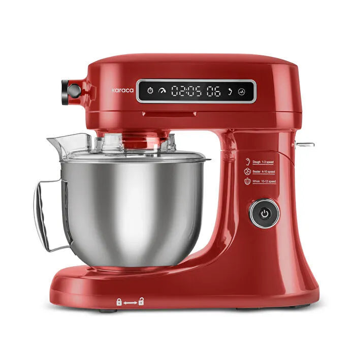 Karaca Standmixer 1600W – 5 Liter RVS Mengkom – 12 Snelheden – Timerfunctie – Ultra Stil – Gietijzeren Behuizing