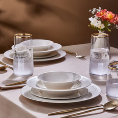 Karaca New Dome Serviesset – 24-Delig – 6 Personen – Wit – Modern & Tijdloos Design