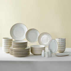 Karaca Elegance Bone Mandarin - 53-Delige Serviesset voor 12 Personen – Goud - Moderne Dinerset