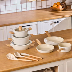 Karaca Swiss Crystal Almond Cream - 12-delige Pannenset