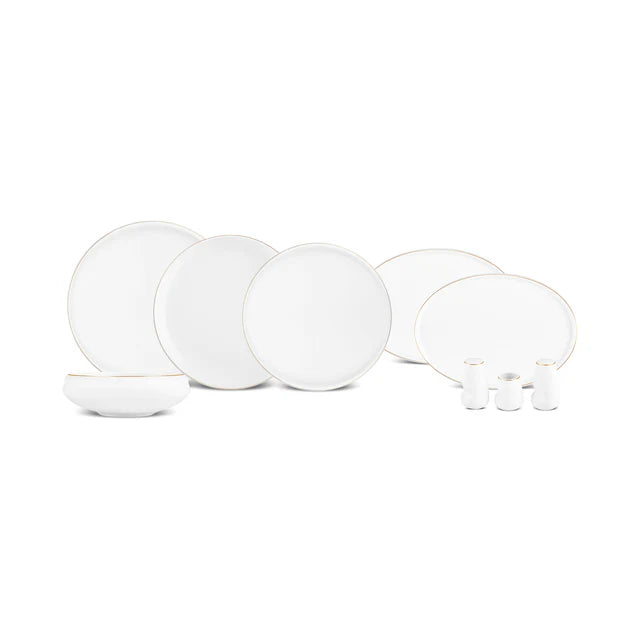 Karaca Stream New Sunset - New Bone - 53-Delige Serviesset voor 12 Personen – Goud