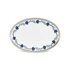 Karaca Blue Clove Bone - Ontbijtservies – 26-delig – 6 Personen – Blauw/Wit - Serviesset