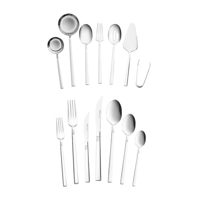 Karaca Nil Elegance Bestekset 91-delig - 12 Personen - Zilver RVS