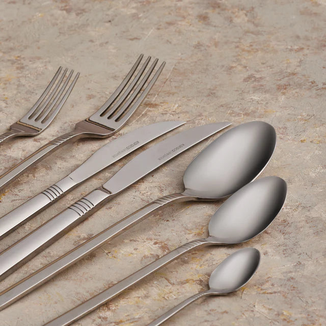 Karaca Nil Elegance Bestekset 91-delig - 12 Personen - Zilver RVS