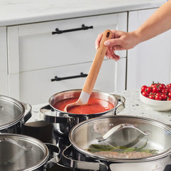 Karaca 3 Ply Culinara Pannenset – 8 Delig – RVS – Inductie Geschikt – Met Glazen Deksels