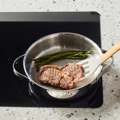 Karaca 3 Ply Culinara Pannenset – 8 Delig – RVS – Inductie Geschikt – Met Glazen Deksels
