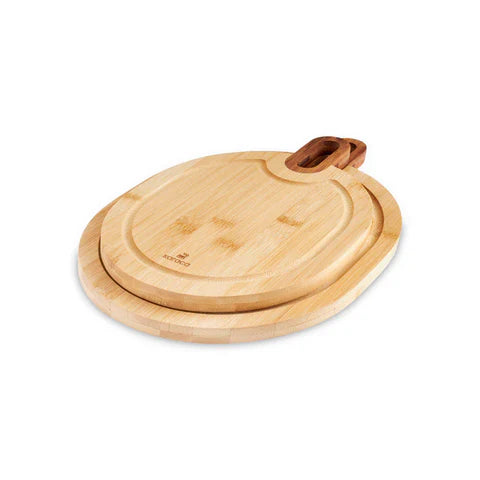 Karaca Ovelcut - Snijplankenset - 2-delig - Bamboe Houten Snijplanken - Medium & Large - Keukenplanken