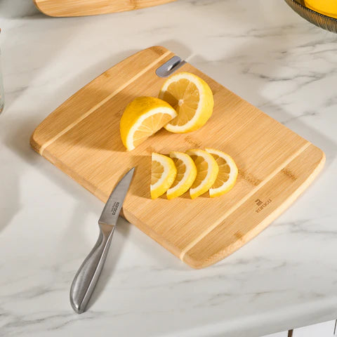 Karaca Sharpencut -Snijplankenset 2-delig – Bamboe Snijplanken 30 cm & 34 cm – Duurzaam Hout – Keuken Snijplank Set