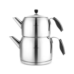 Karaca Stelly XL –RVS Theepot  – Roestvrij Staal (RVS) – Inox - 1 + 2 Liter