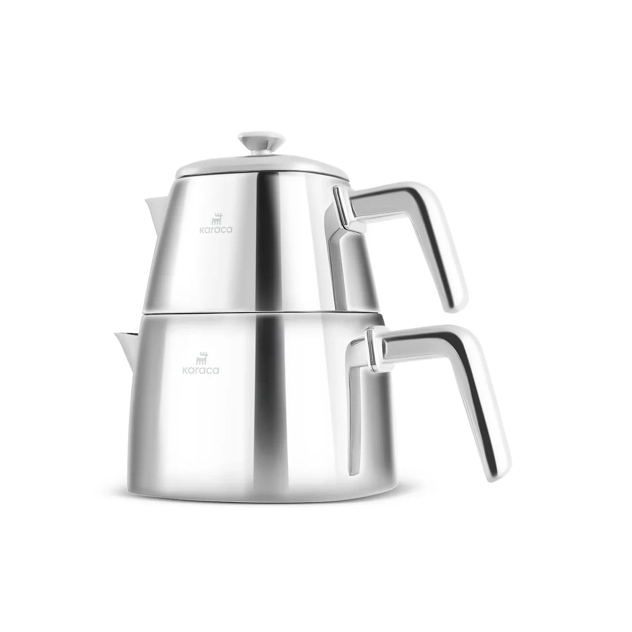 Karaca Brewinox RVS Theepot – Groot – Inox – 700 ml + 1500 ml – Geschikt voor Inductie