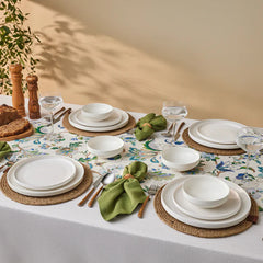 Karaca Stream Saturn - New Bone 12-Delige Serviesset – 4 Personen – Wit – Luxe Servies