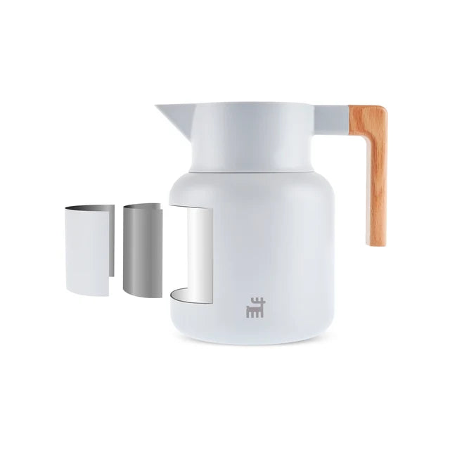 Karaca Corelock - RVS GrijzeThermoskan 1,6 Liter – Dubbelwandige Isolatiefles