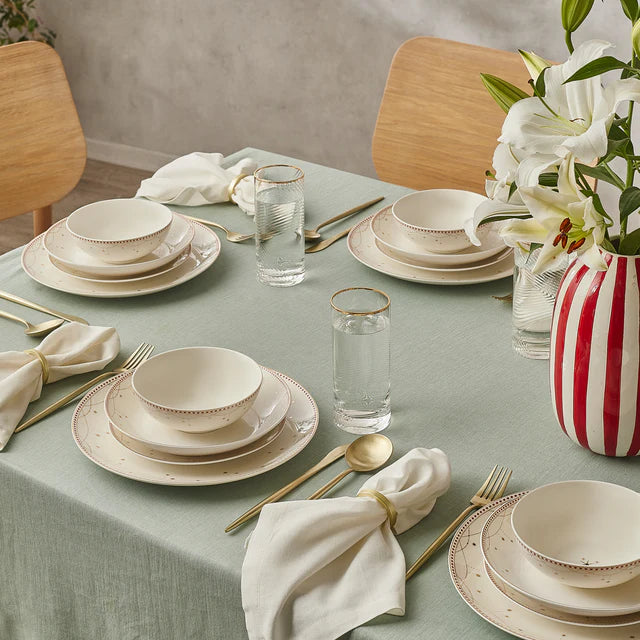 Karaca Elegance Bone Festival Serviesset – 24-Delig – 6 Personen – Luxe Porseleinen Servies