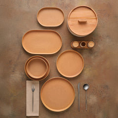 Karaca x Fatih Tutak Earth Collection - 57-Delige Serviesset voor 12 Personen – Stoneware – Luxe Organisch Dinerservies