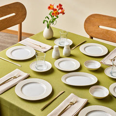 Karaca Elegance Alessa - Service de table et vaisselle de 60 pièces pour 8 personnes – Blanc/Or – Vaisselle de luxe New Bone