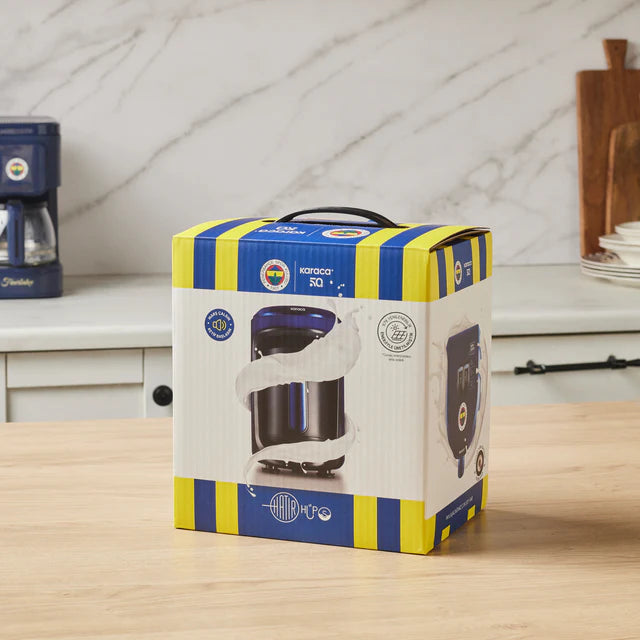 Karaca x Fenerbahçe Gelicentieerde Hatır Hüps Turkse Koffiemachine met Melkfunctie en Clublied