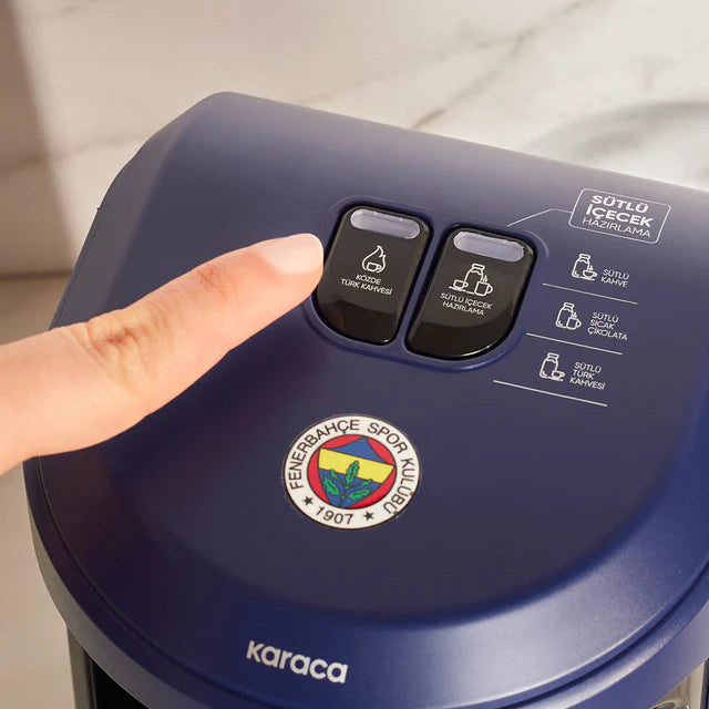 Karaca x Fenerbahçe Gelicentieerde Hatır Hüps Turkse Koffiemachine met Melkfunctie en Clublied
