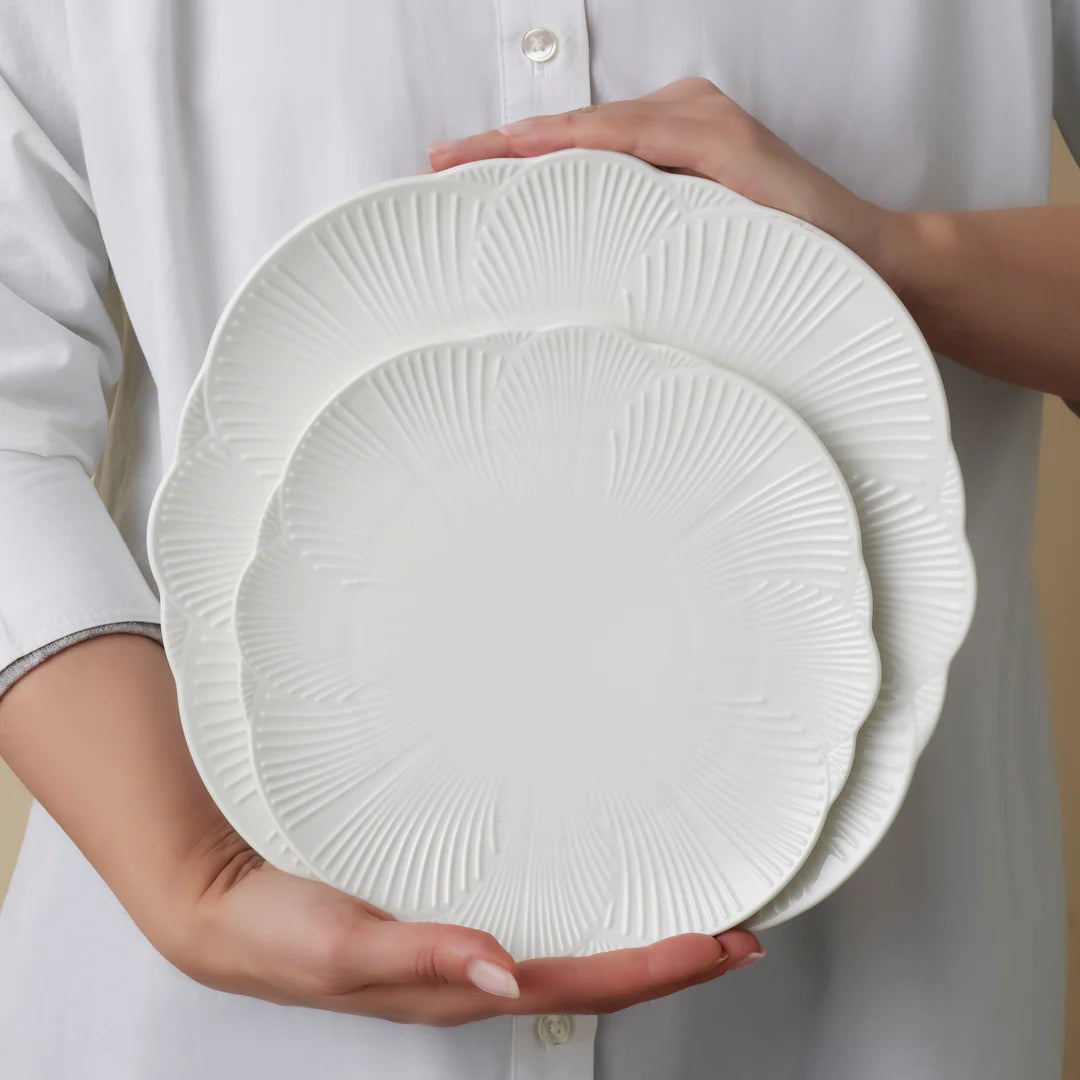 Karaca Bloom - 24-Delige New Bone Serviesset – 6 Personen – Wit – Luxe Servies