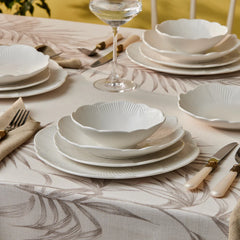 Karaca Bloom - 24-Delige New Bone Serviesset – 6 Personen – Wit – Luxe Servies
