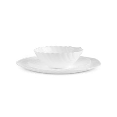 Karaca White Shell - Serviesset / Dinerset 18-delig – 6 Personen – Opal Glass – Wit