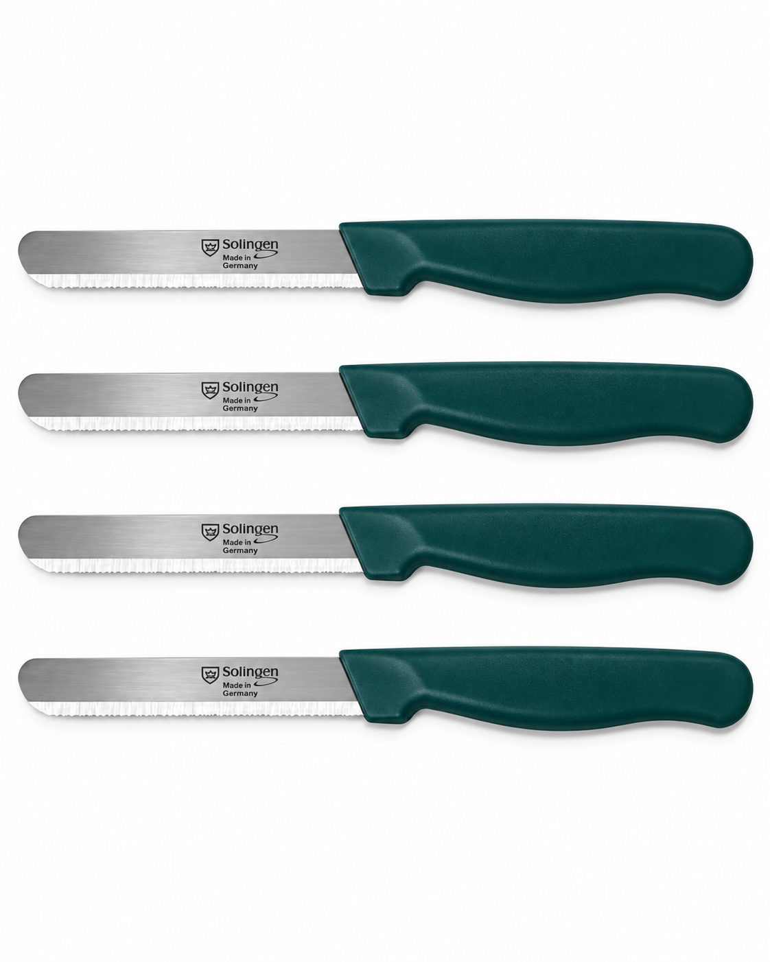 Solingen XL - Allround Grote Kartel Messen - Groen - XL - Set van 4