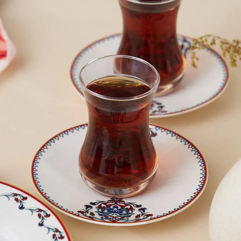 Karaca Nakkaş – Dessert Set – 6-Persoons – 18 Delig –