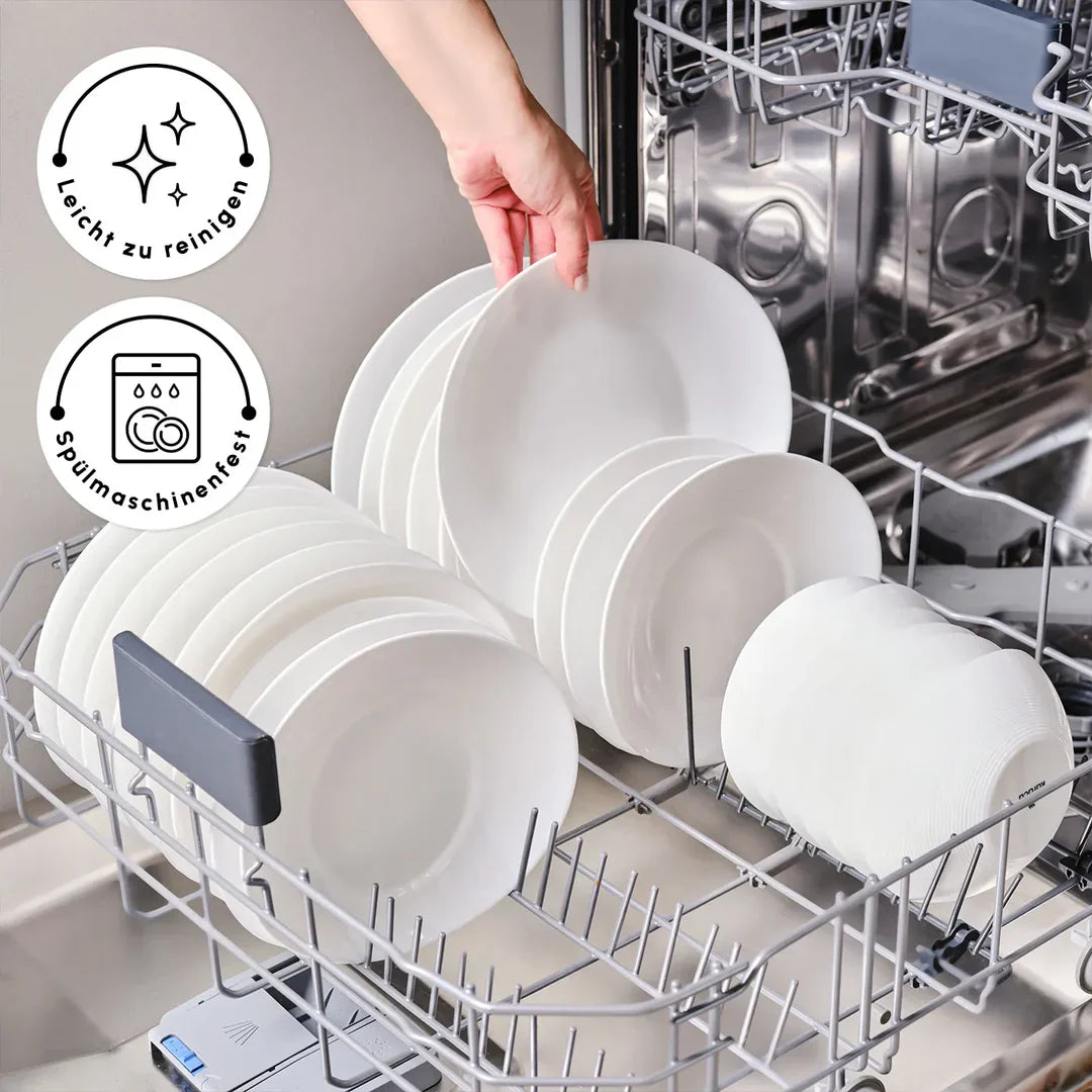 Karaca White Pure Opal Glazen Serviesset – 24-Delig – 6 Personen – Wit – Modern & Duurzaam Design