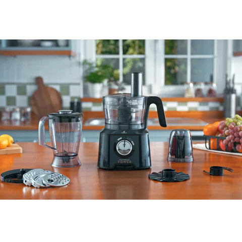 Karaca Mastermaid Power Max 11-in-1 Keukenrobot 2500W – Blender. Citruspers. Koffiemolen. Deeghaak & 5 RVS Raspschijven