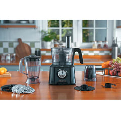Karaca Mastermaid Power Max 11-in-1 Keukenrobot 2500W – Blender. Citruspers. Koffiemolen. Deeghaak & 5 RVS Raspschijven