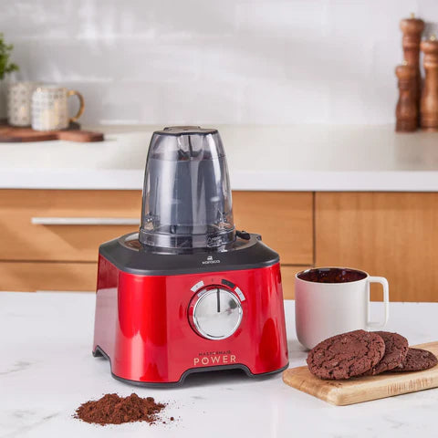 Karaca Mastermaid Power Max - 11-in-1 Keukenrobot 2500W – Deegmixer. Blender. Citruspers. Garde & Rasp – Imperial Rood
