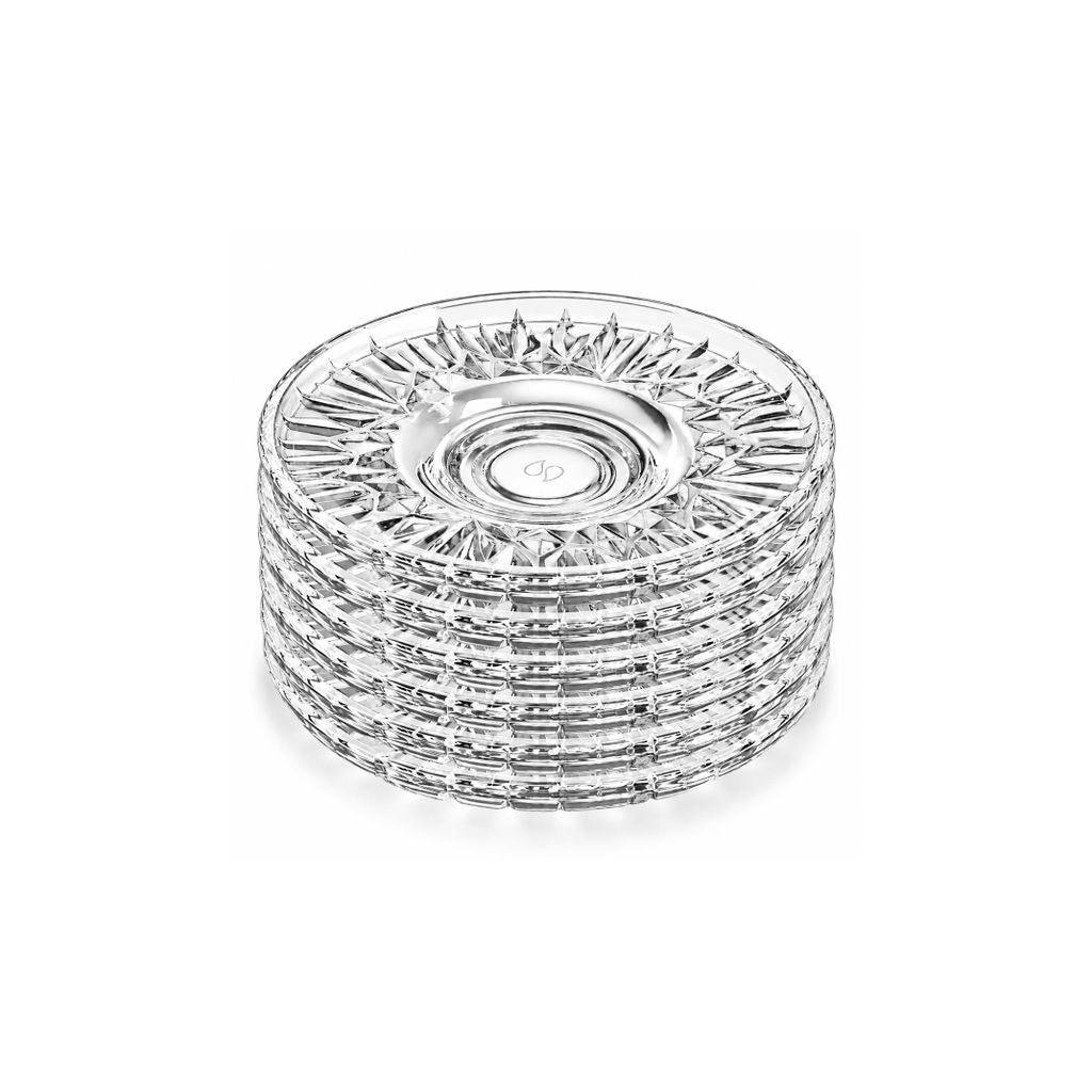 Pasabahce Echo - Theeschotels – 6 Stuks – 11,5 cm – Glas  – Glazen Onderzetters