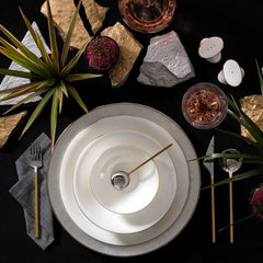 Jumbo Golda Serviesset – 61-delig – 12 Personen – Luxe Porselein – Complete Dinnerset – Incl. Soepterrine & Schalen