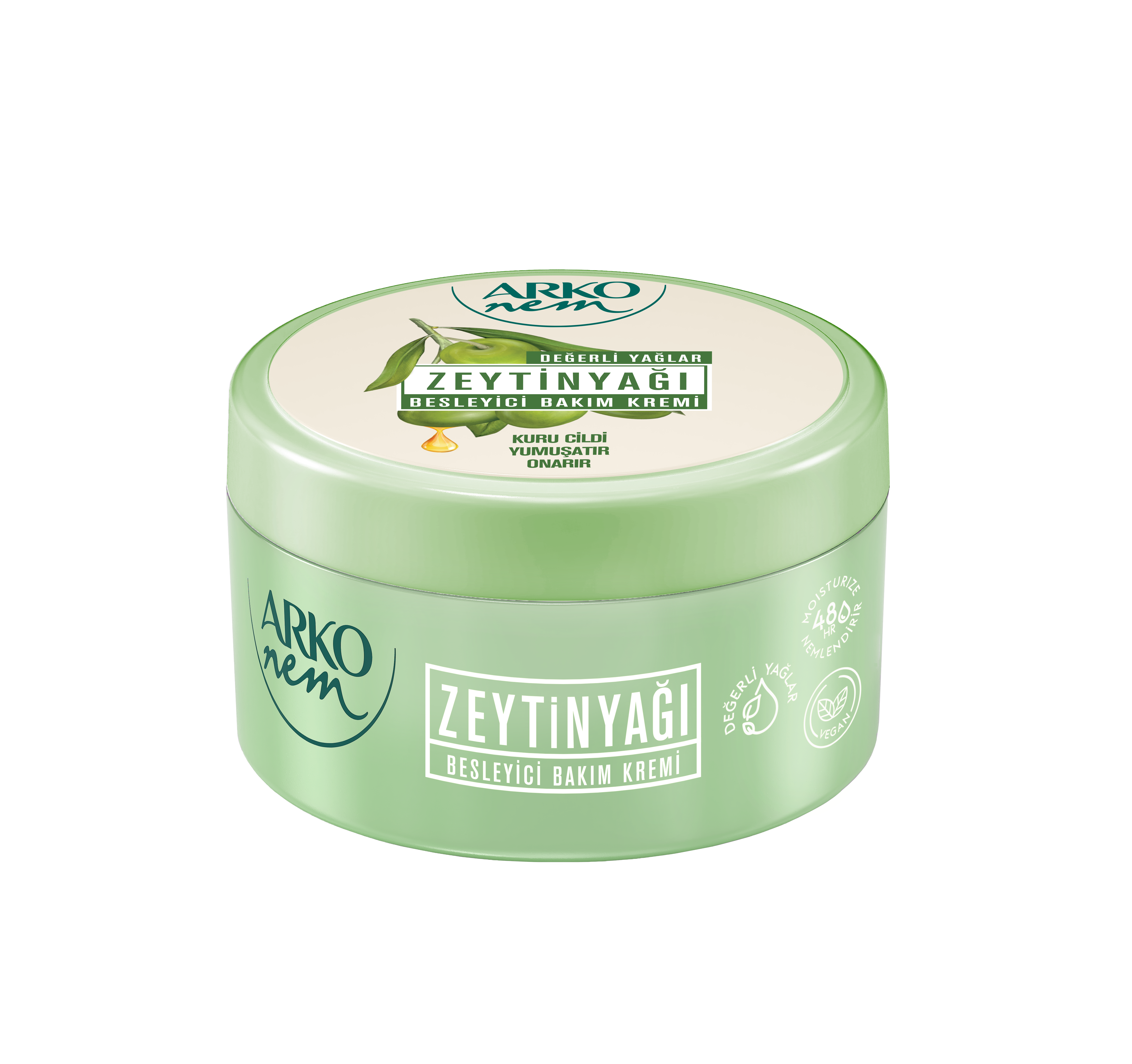 Arko Nem - Olijfolie Bodycrème 250 ml – 100% Vegan – Voedende Creme voor Droge Huid