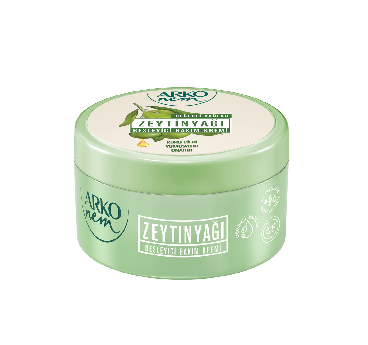 Arko Nem - Olijfolie Bodycrème 250 ml – 100% Vegan – Voedende Creme voor Droge Huid