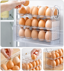 Sunplast Ei-Organizer – 30 eieren – Eierdoos – 3 Lagen Eierrek Koelkast Organizer Opslag Container Eggy Box