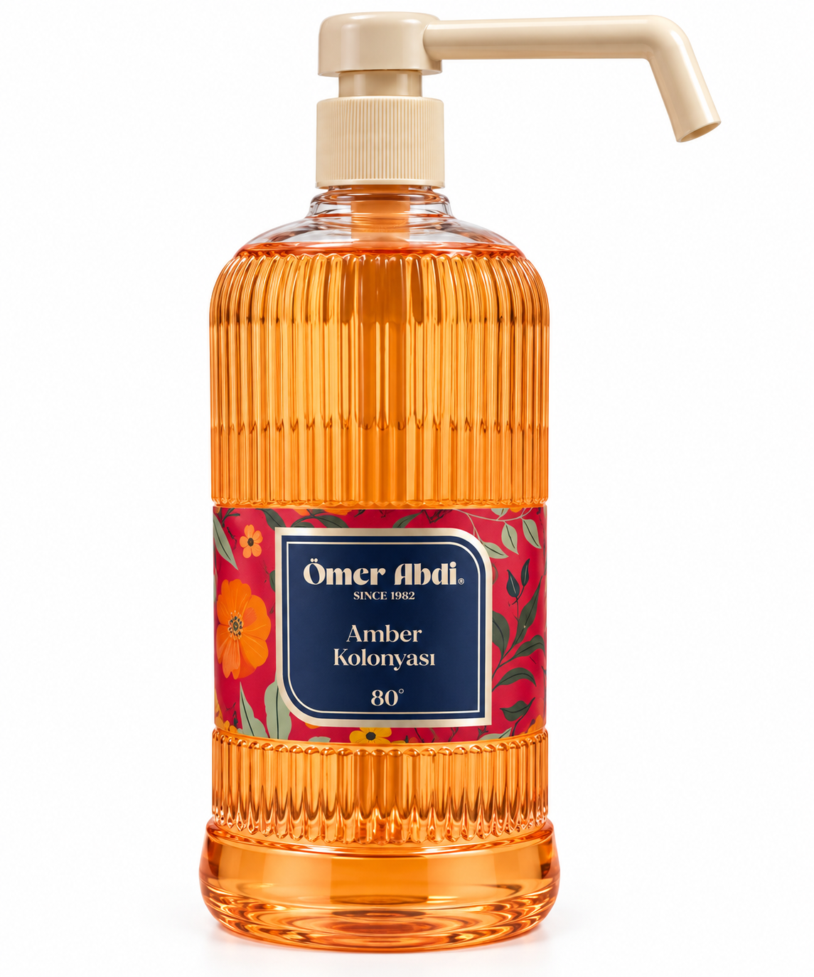 Omer Abdi Tuncer - Amber Kolonyasi - Amber Kolonya - Eau de Cologne met Pomp - 750 ml