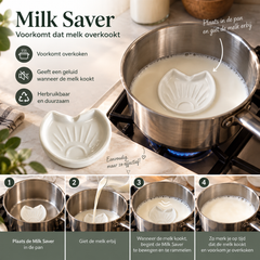 Milk Saver – Keramische Melk Overkookbeveiliger – Wit - Milk saver