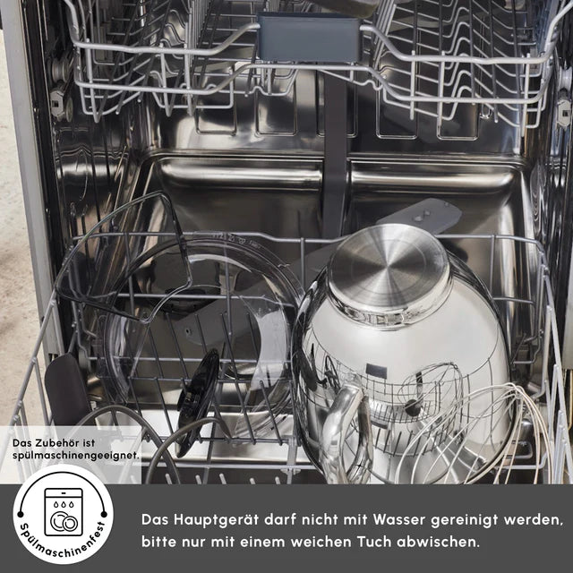 Karaca Mastermaid Chef Ultra - Keukenmachine – 2000W – 7L – Digitaal Display – Galaxy Grey