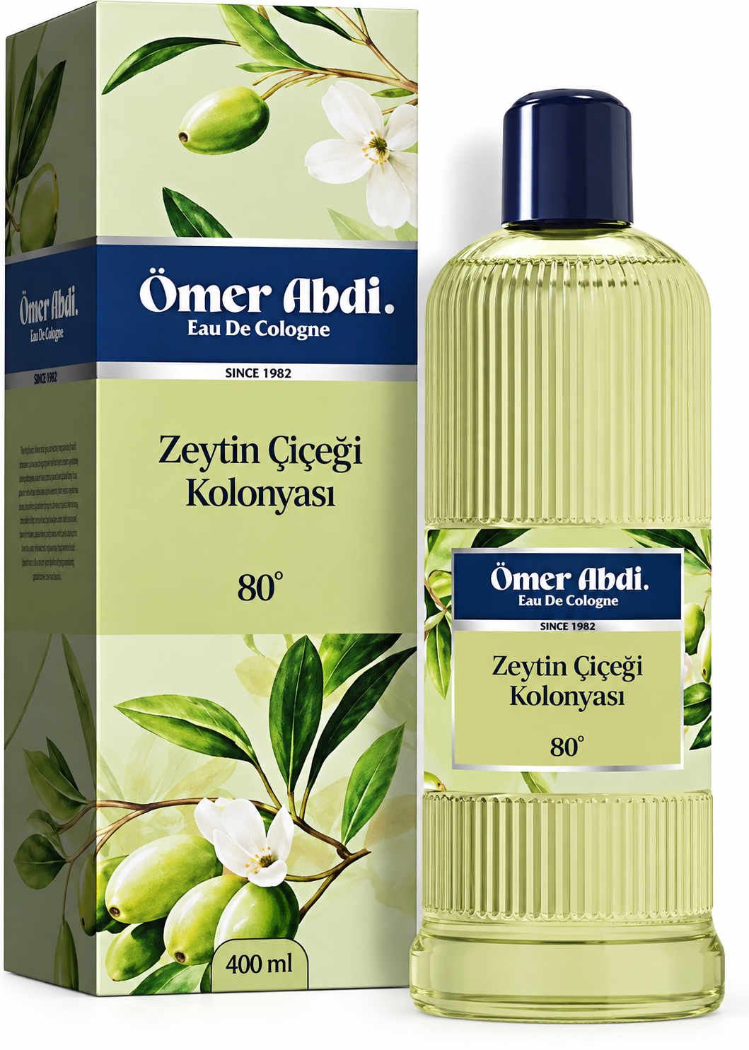 Omer Abdi Tuncer - Zeytin Cicegi Aftershave – Olijfbloesem Cologne – Eau de Cologne – 400 ml