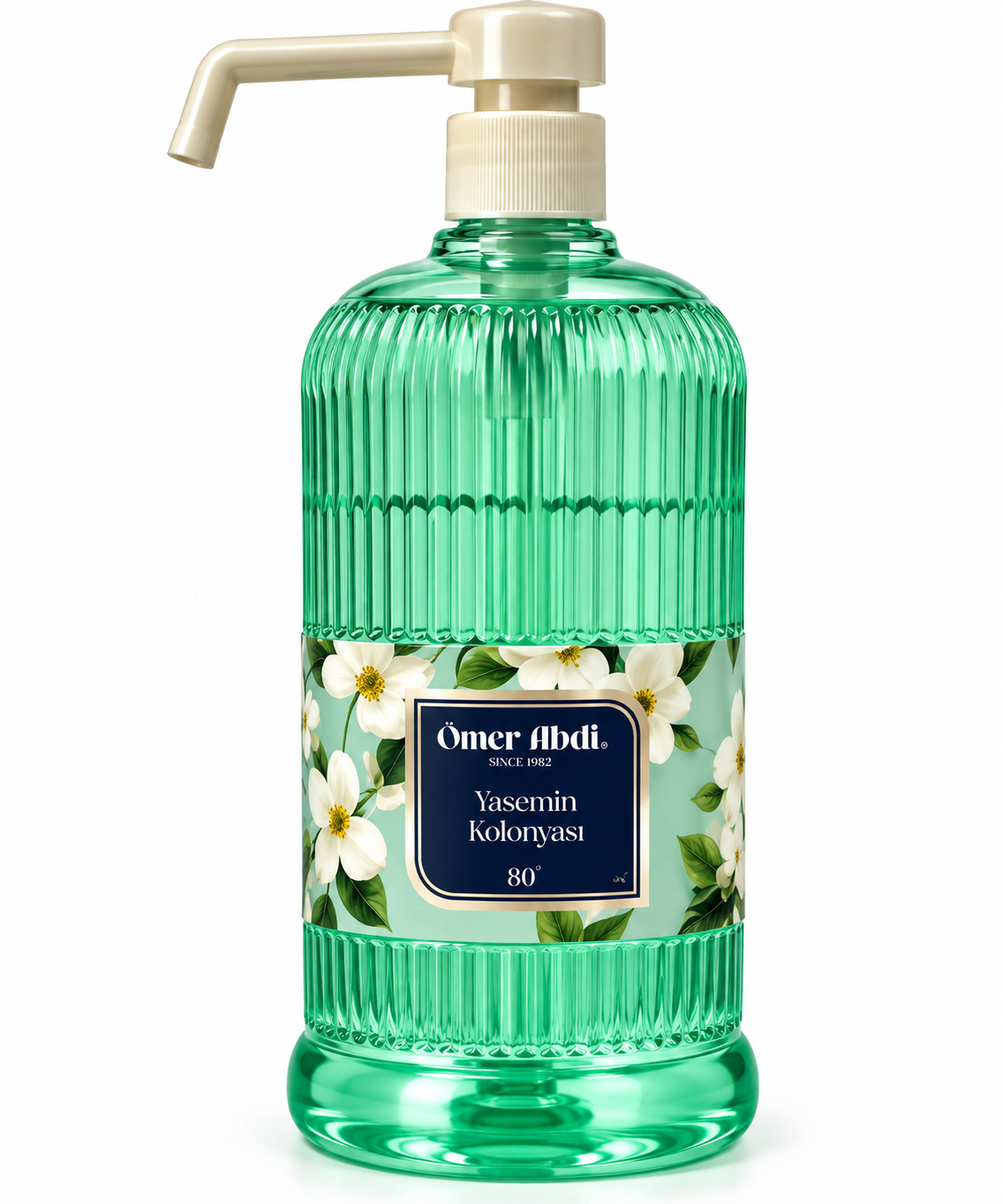 Omer Abdi Tuncer - Yasemin Kolonyasi - Jasmijn Kolonya - Eau de Cologne met Pomp - 750 ml