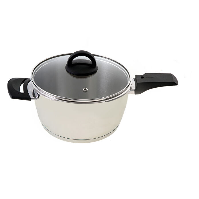 Jumbo Procook - Snelkookpannenset 4-delig – 4L & 6L – 18/10 RVS – Inclusief Glazen Deksel – Geschikt voor Inductie