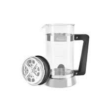 Karaca Cavira - French Press - 1000 ml - Borosilicaat Glas - Zwart Metaal - Koffie- en Theepers