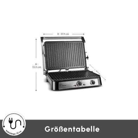 Karaca Inox Toastmate - Contactgrill & Tosti Apparaat – 2000W – 6 Sneetjes – 180° Grillfunctie – RVS
