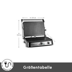 Karaca Inox Toastmate - Contactgrill & Tosti Apparaat – 2000W – 6 Sneetjes – 180° Grillfunctie – RVS