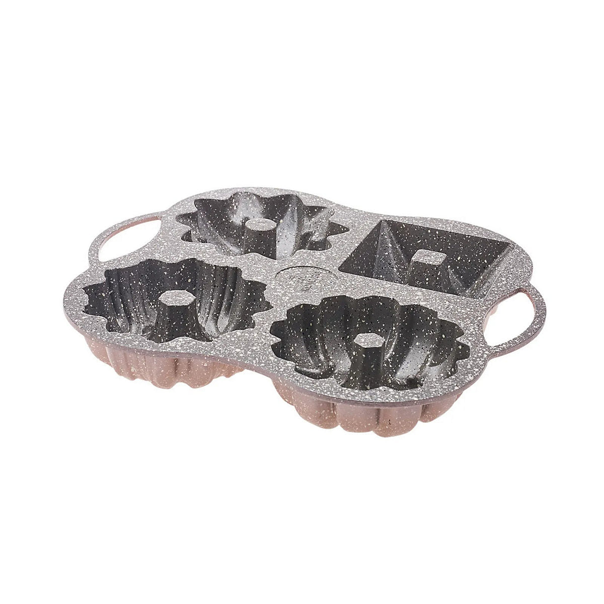 Karaca Cake pro - Rosegold Bakvorm - Graniet - 4 vormen in 1